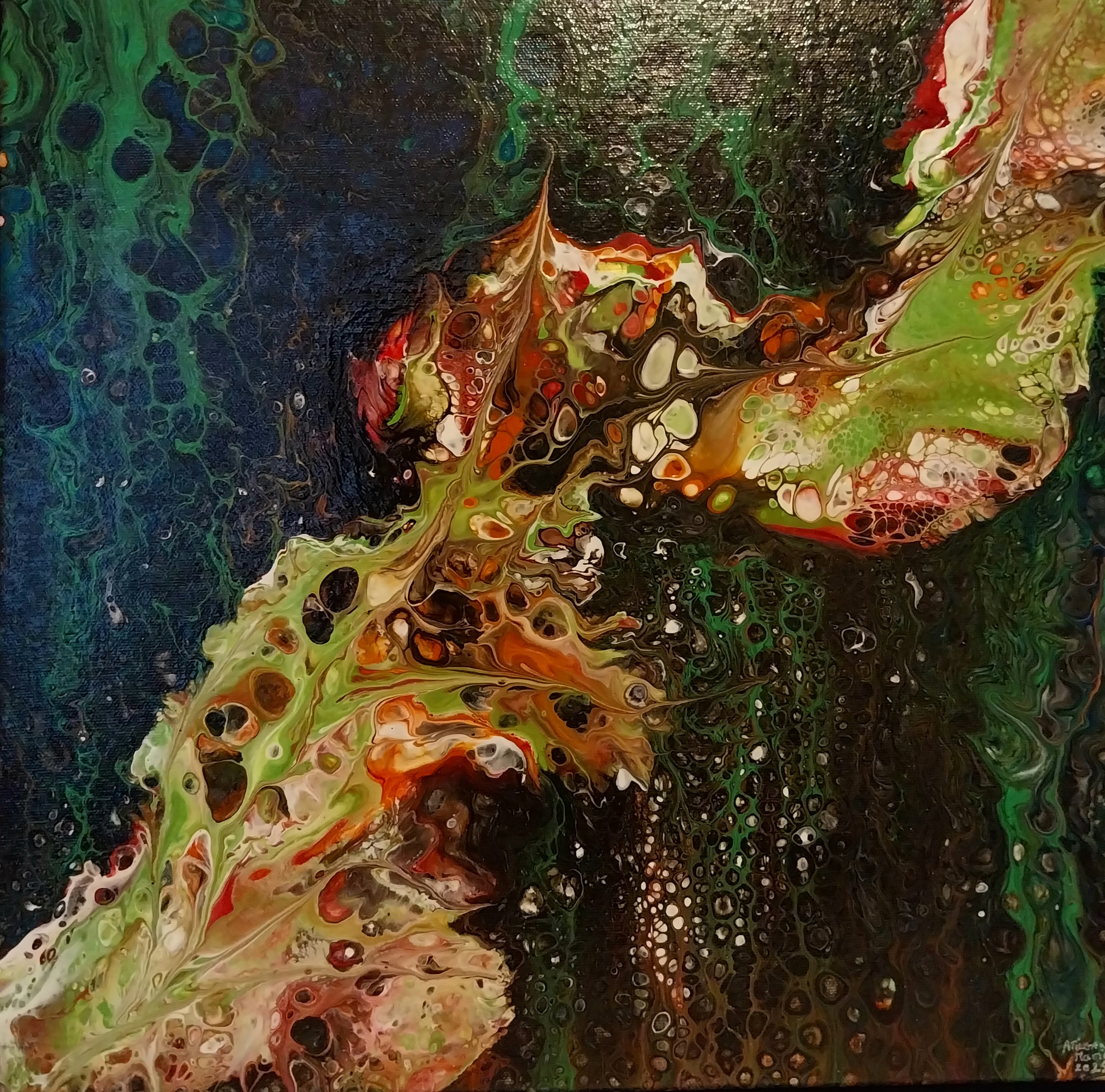 Éclat sombre 40×40