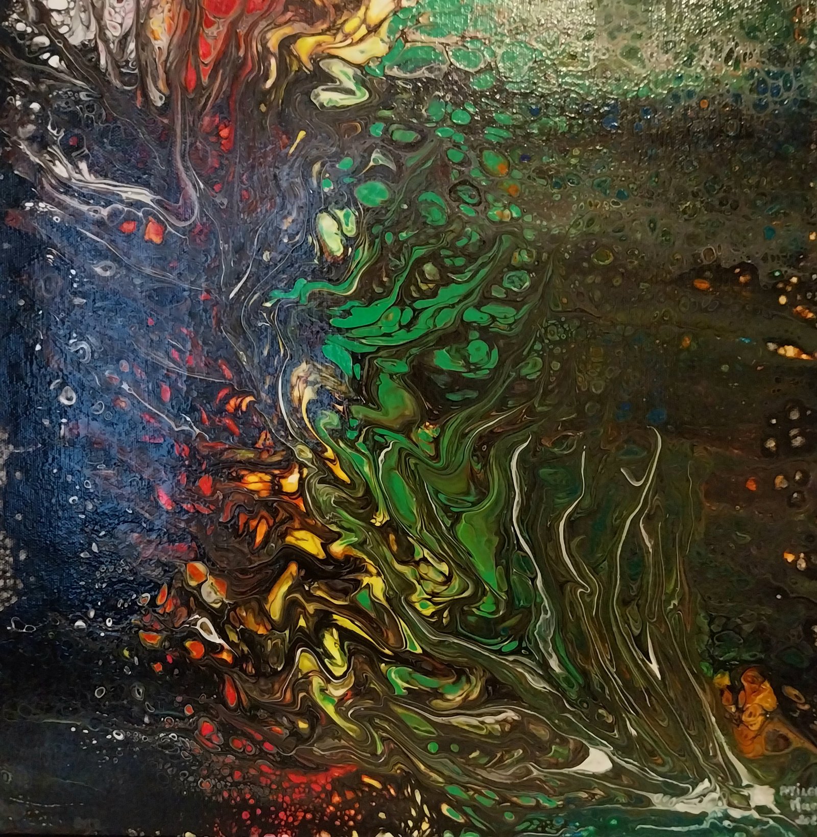 Chants noirs 40×40